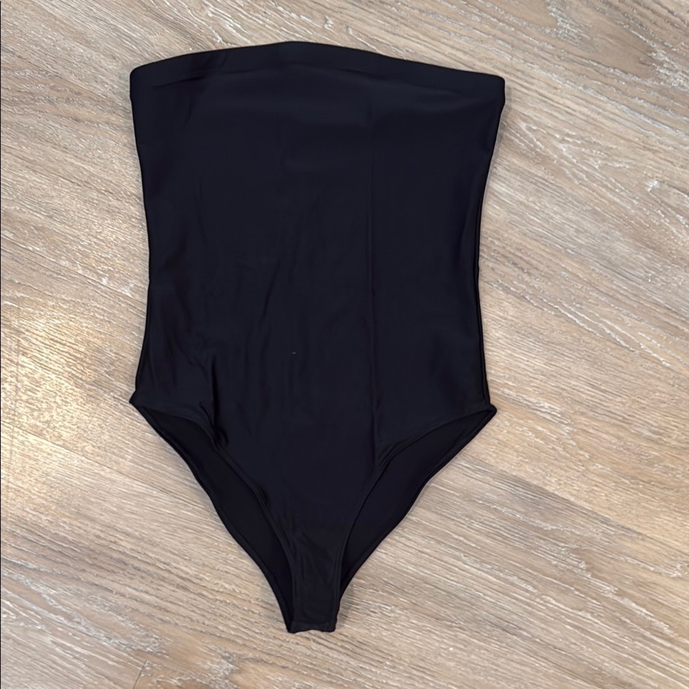Forever 21 Black Strapless Bodysuit